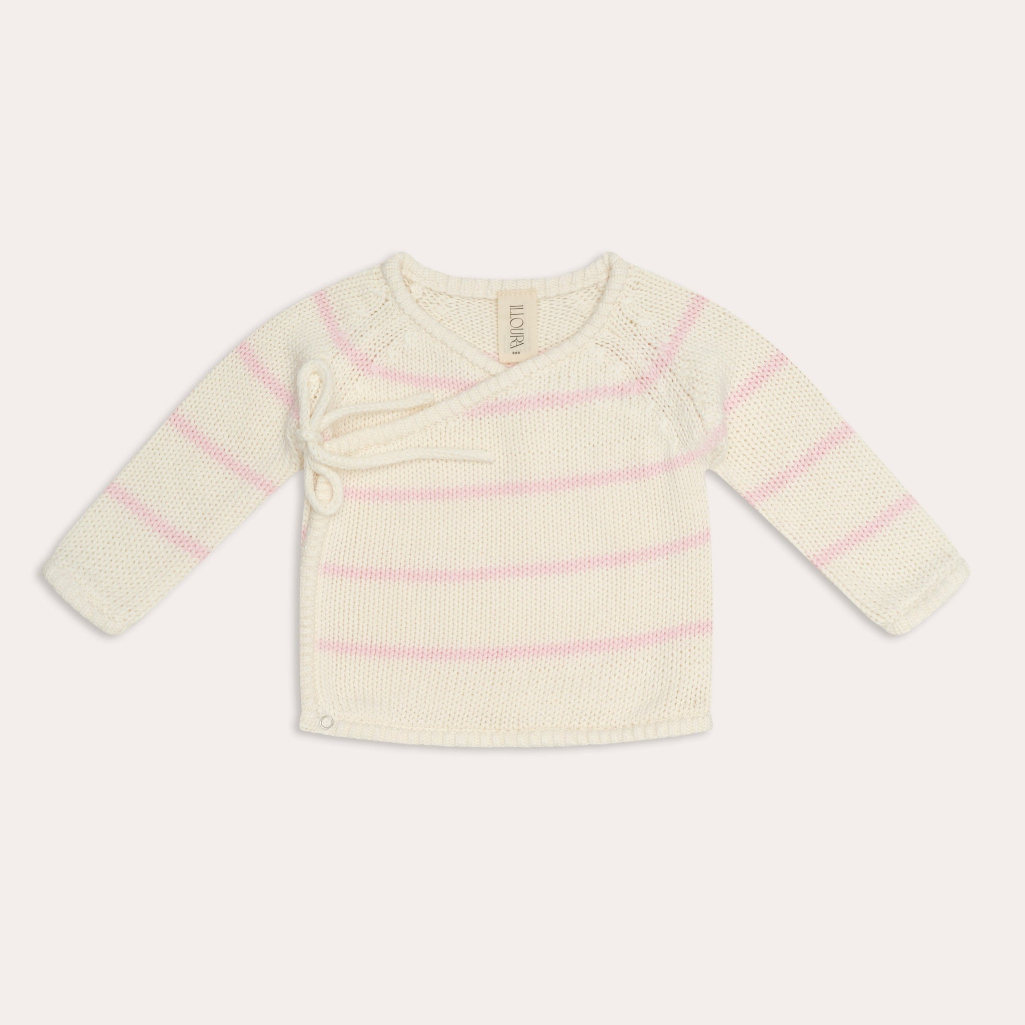 illoura knit poet jumper | pink stripe
