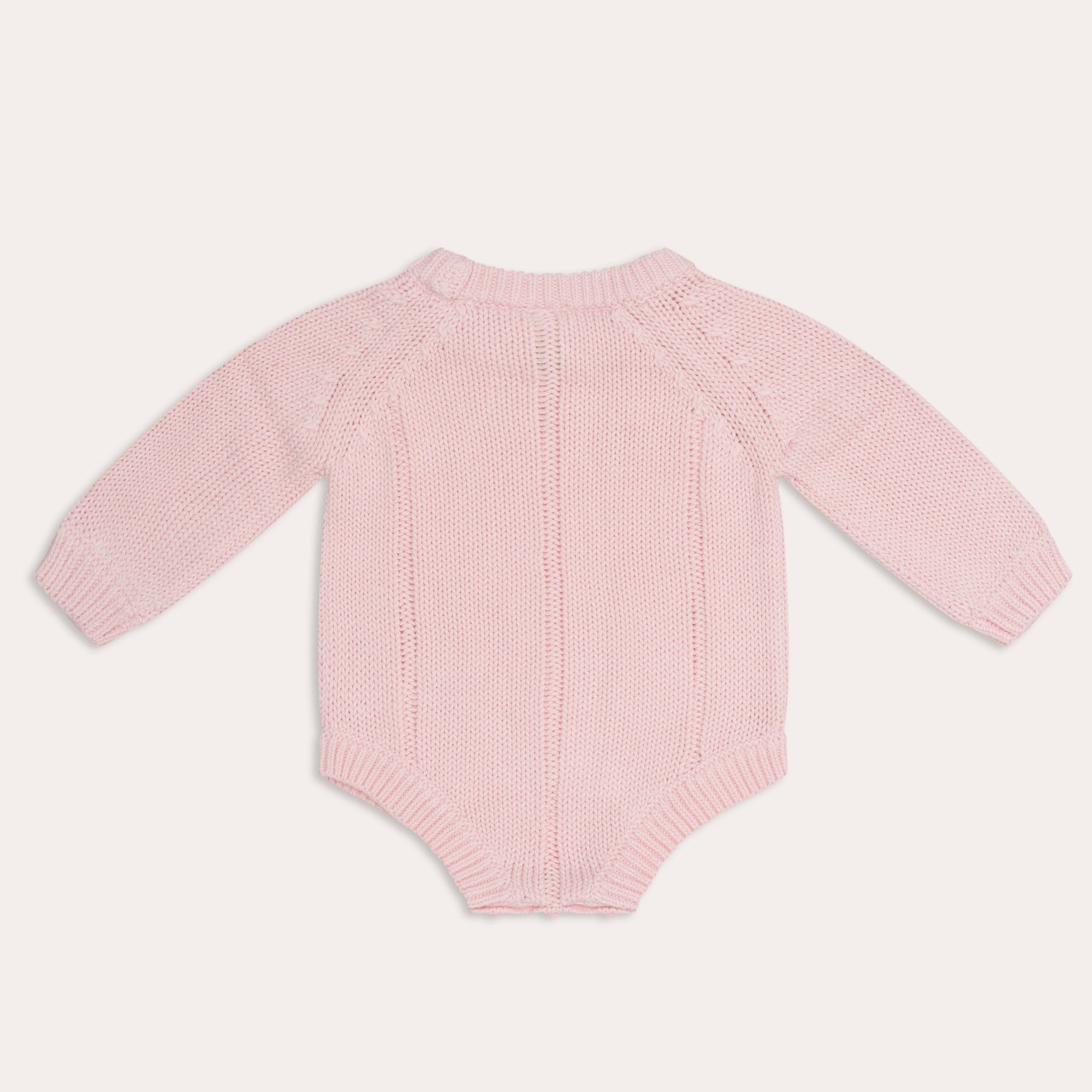 illoura tallow knit romper | pink