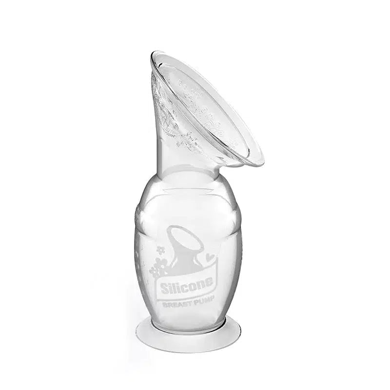 A clear Haakaa Silicone Breast Pump 150ml | Gen 2 with the Haakaa logo on it.