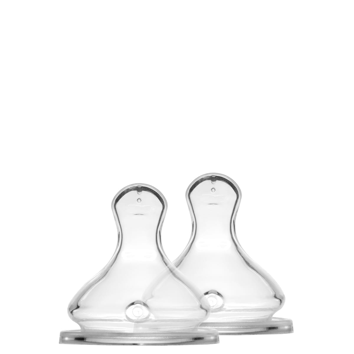 A pair of Elhée France fast flow teats on a white background.