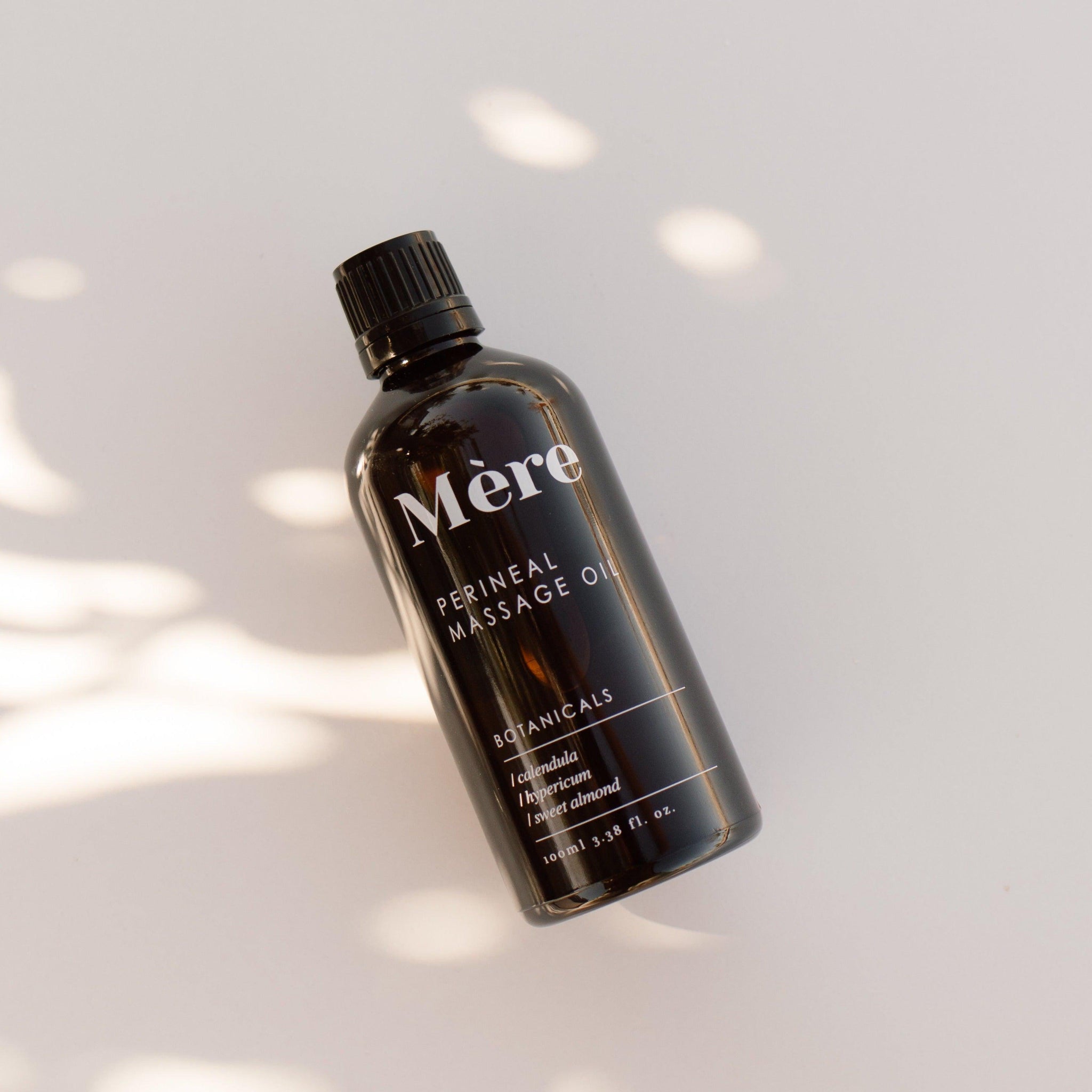 Nourish and prepare the delicate perineal skin in preparation for birth with regular massage with our peri massage oil of Sweet almond oil combined with Calendula and Hypericum infused oils to keep skin soft, flexible and relaxed, ready for childbirth.