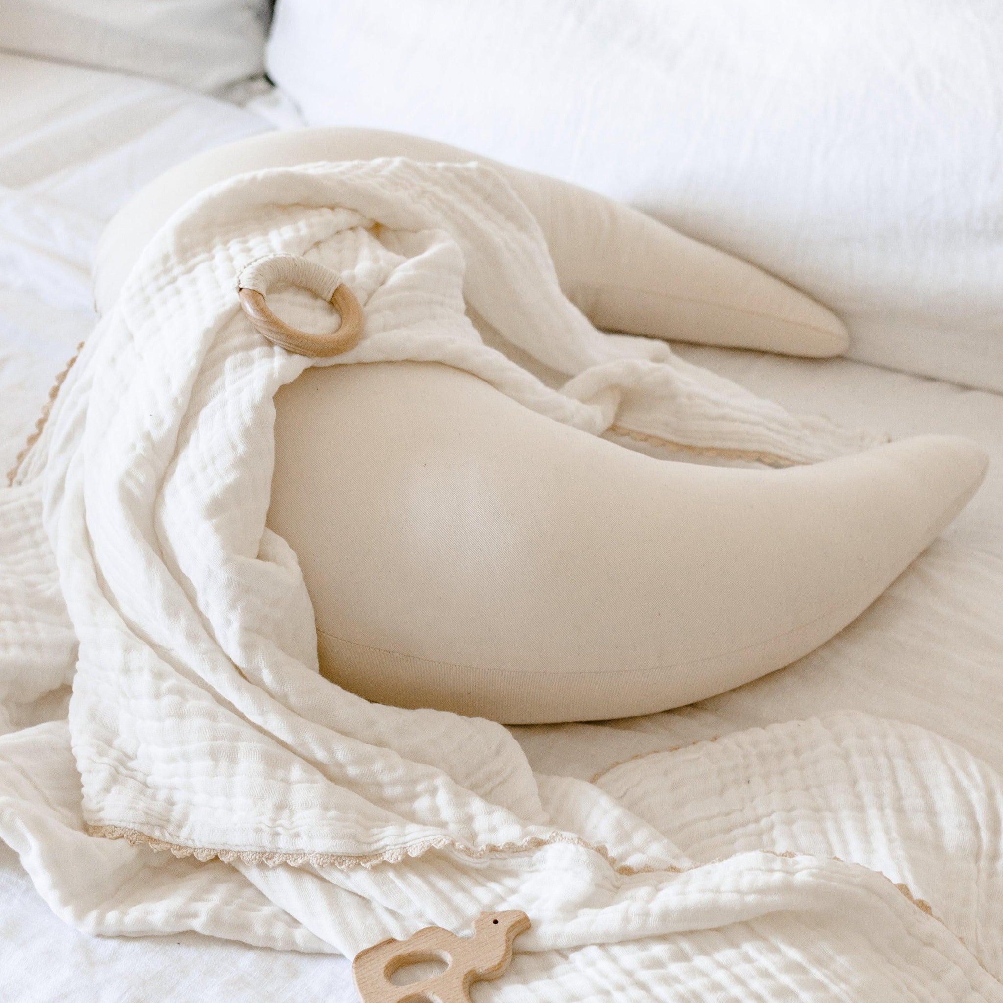 Snuggle Me swaddle blanket - ivory with natural reviews.
