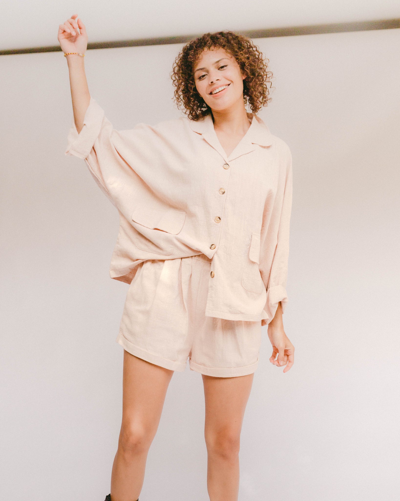 Oversized loungewear made from soft yet durable fabrics. They feel softer with every wash. Our fabric is hypoallergenic, moisture wicking and adjusts to your body temperature to stay cool in the summer and warm in the winter which makes it a great choice for any time of the year.