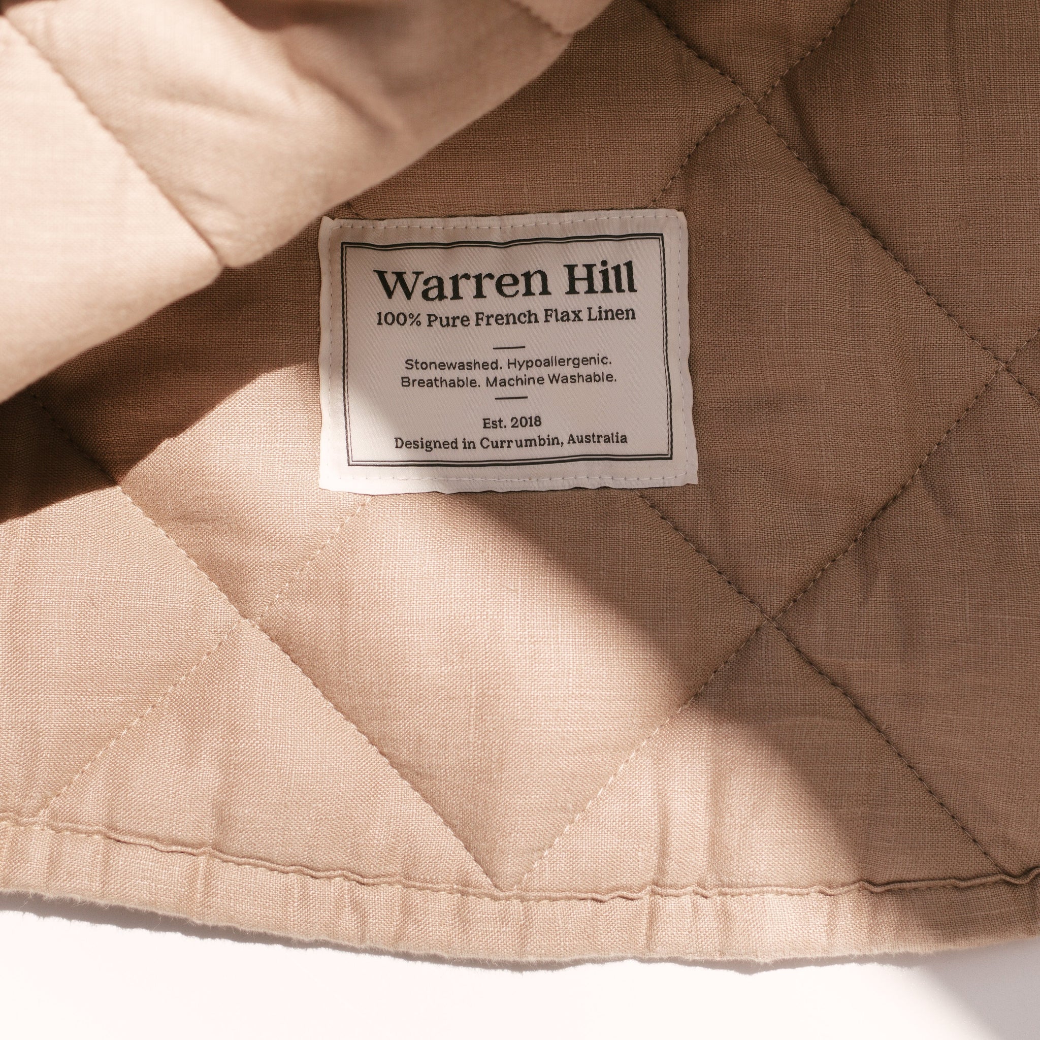 Our Warren Hill baby play mat is made from 100% Pure French Flax Linen with a soft, polyester filling that provides cushion and support for your child's delicate skin. Our linen is stonewashed giving it that beautiful soft, worn-in feel from the first time your child plays on it. Linen is naturally hypoallergenic, extremely durable, and one of the most sustainable materials to harvest and produce in the textile industry.